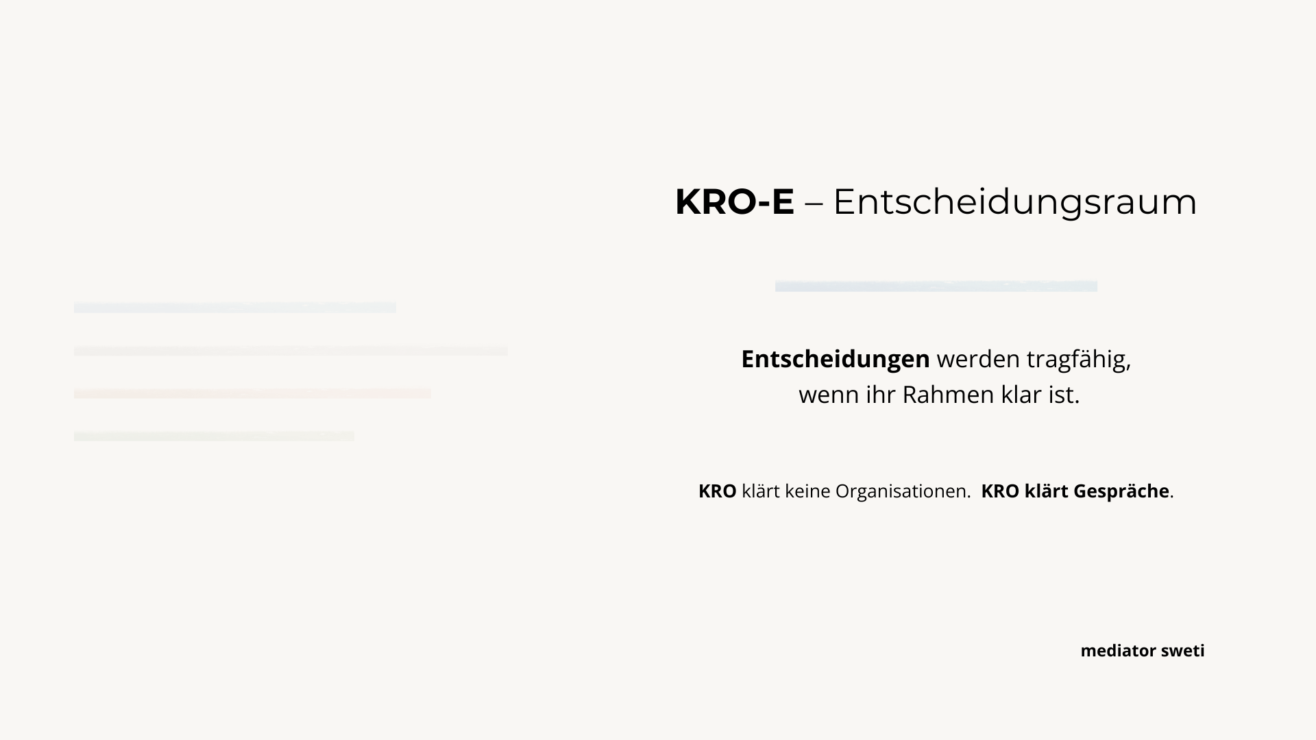 Entscheidungsraum (KRO-E)